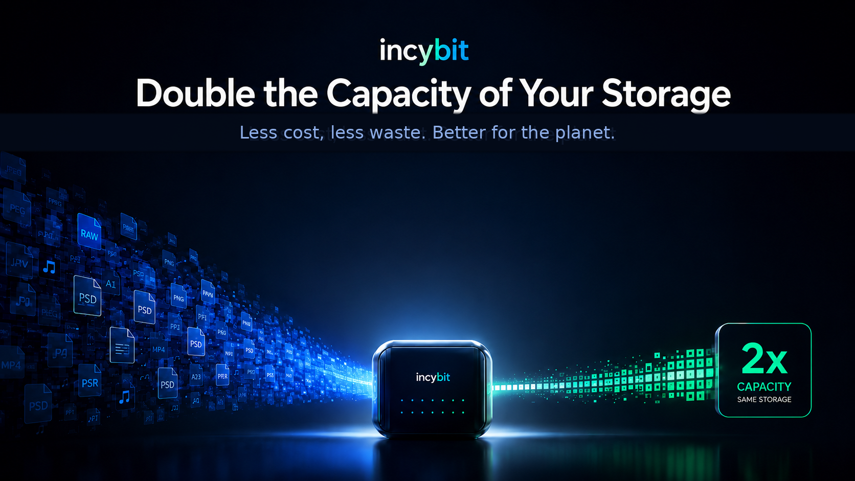 Incybit doubles storage capacity hero image