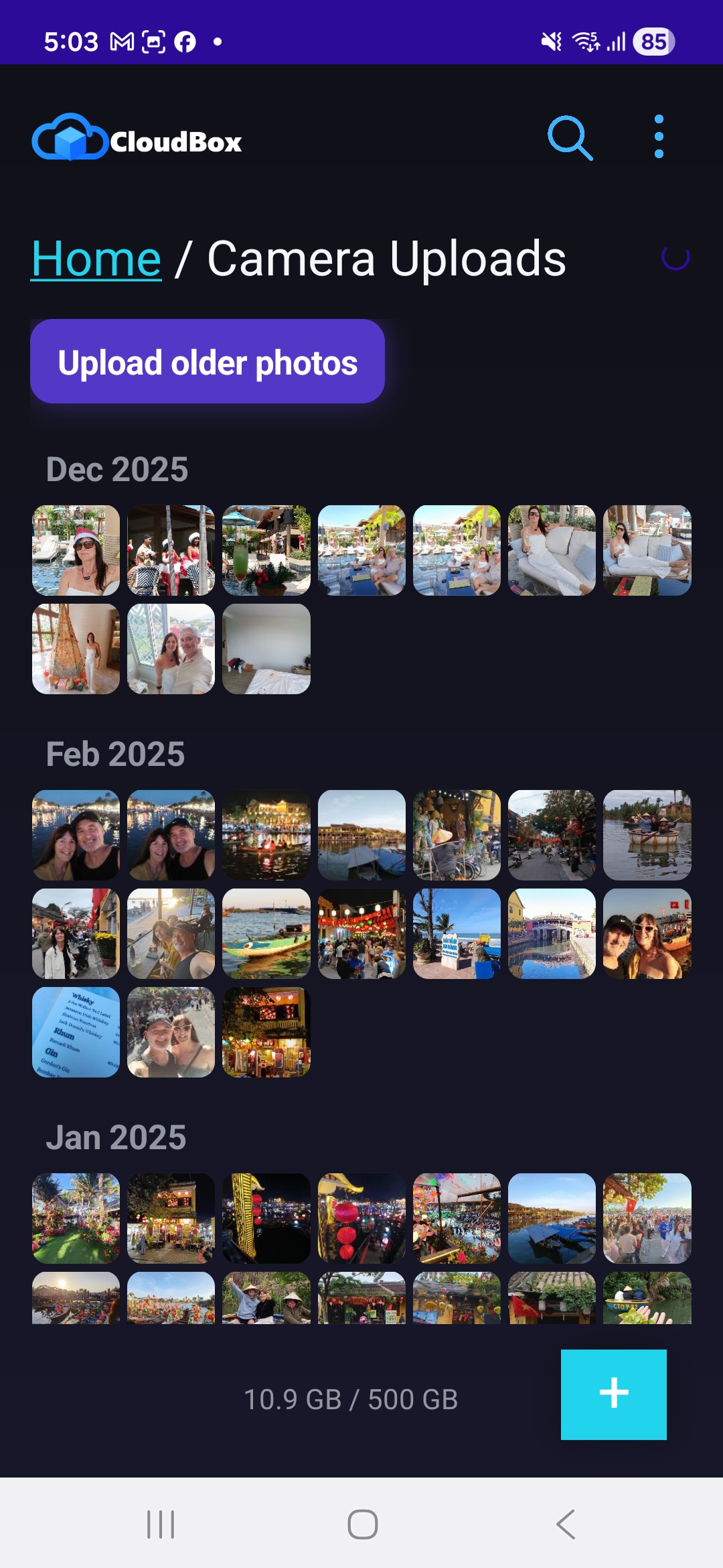 CloudBox Camera Uploads screenshot
