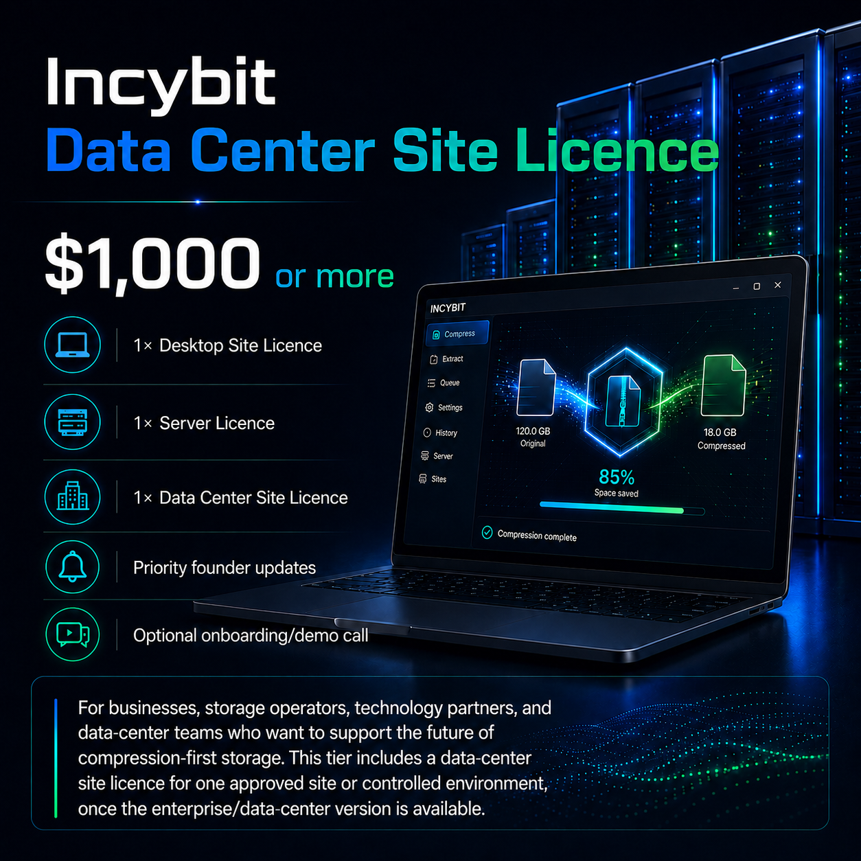 Incybit Data Center Site Licence
